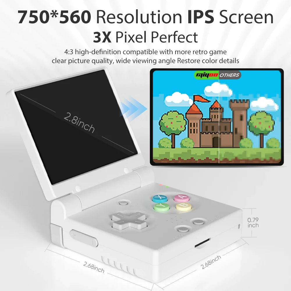 NNEOBA Mini Flip Retro Handheld Game Console
