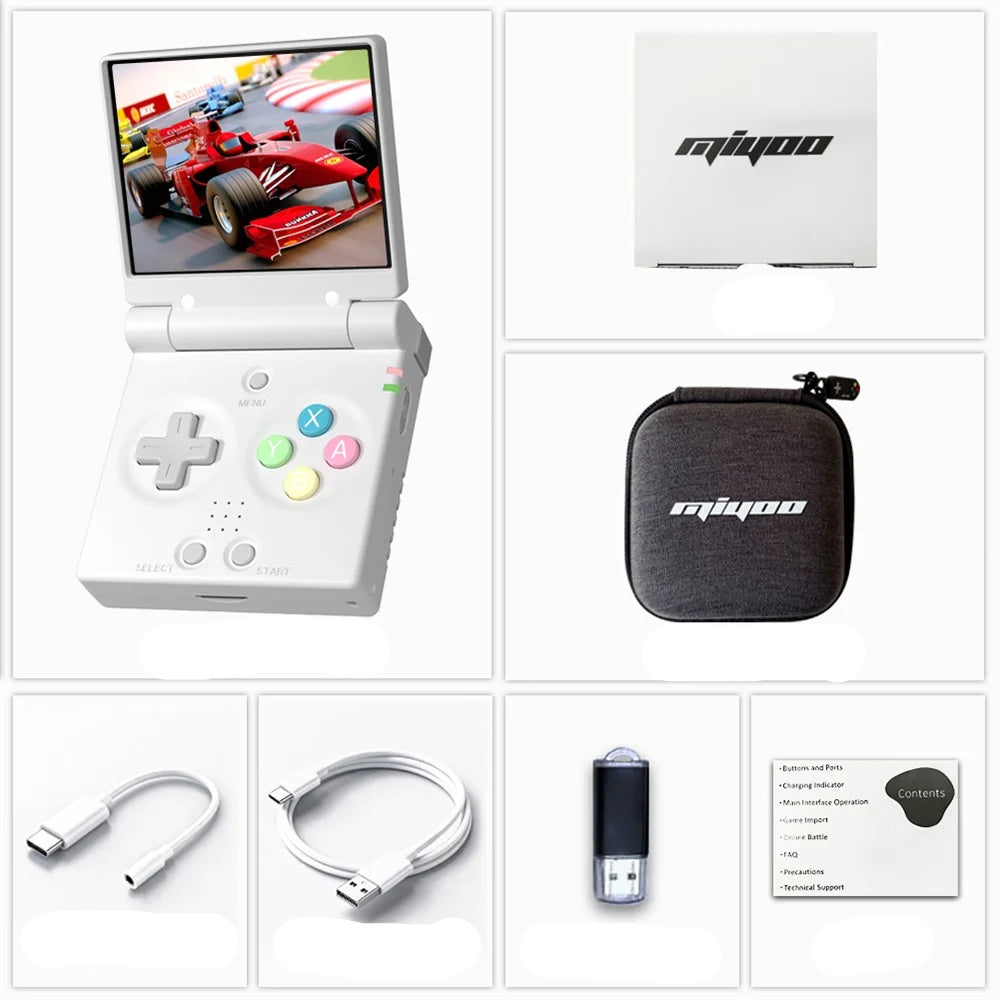 NNEOBA Mini Flip Retro Handheld Game Console
